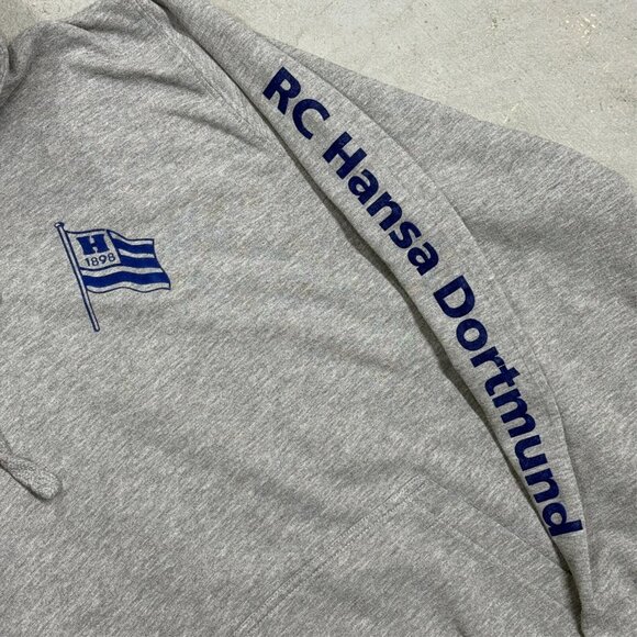 Hakro RC Hansa Dortmund Rowing Club Graphic Hoodie Grey Medium - Picture 3 of 9